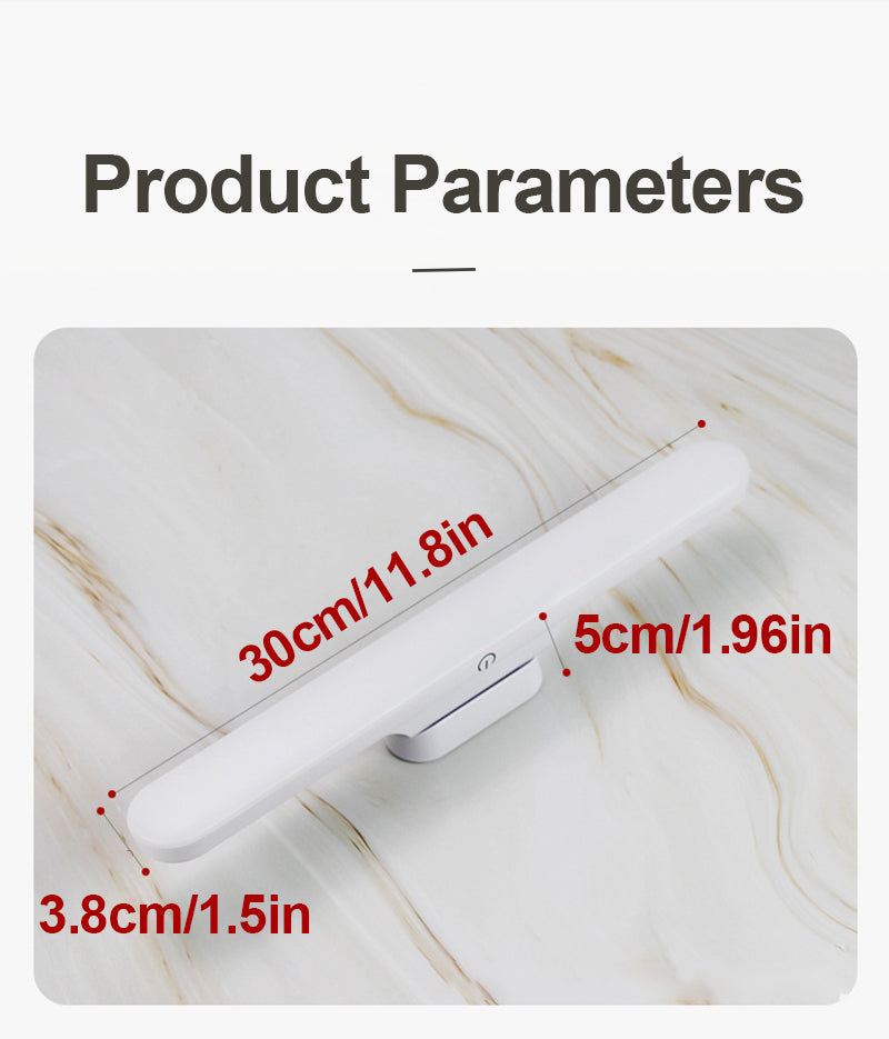 Table Lamp USB Rechargeable 3 Color LED Light Magnetic Desk Lamp