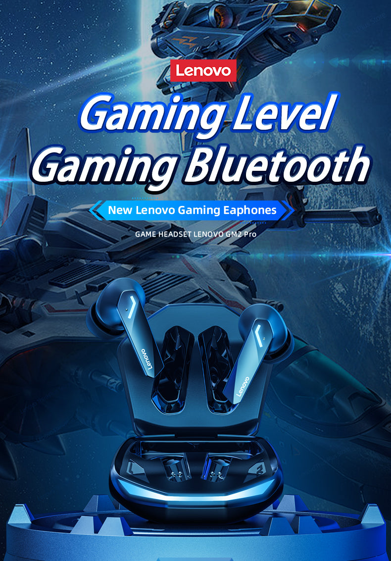 Lenovo GM2 Pro Bluetooth 5.3 TWS Earbuds Low Latency Headset HD call Dual mode Wireless Eurbad