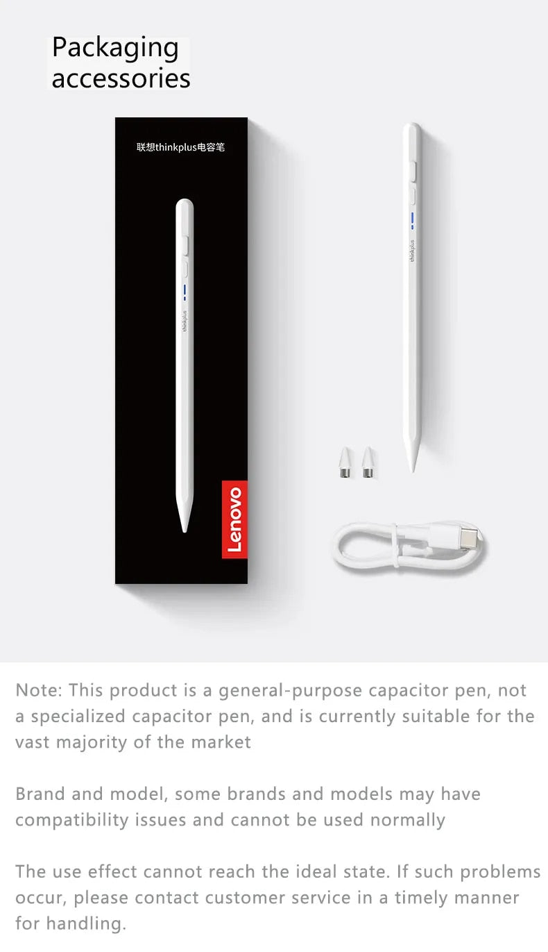 Lenovo BP17BL Multi-functional Stylus Pencil for Android iOS Tablet