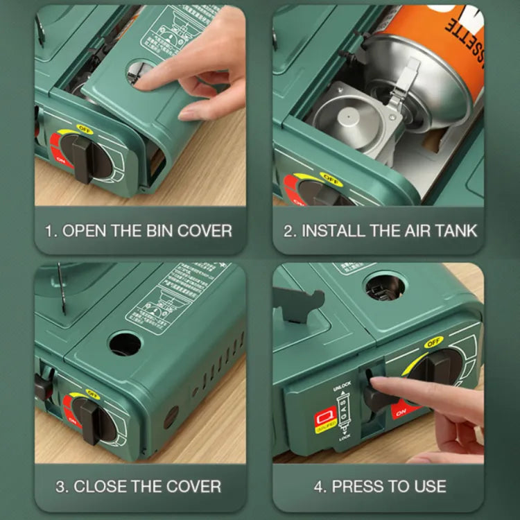 Aoran Portable Outdoor Gas Stove (Aoran တံဆိပ် အရည်အသွေးမြင့် ဂက်စ်မီးဖို)