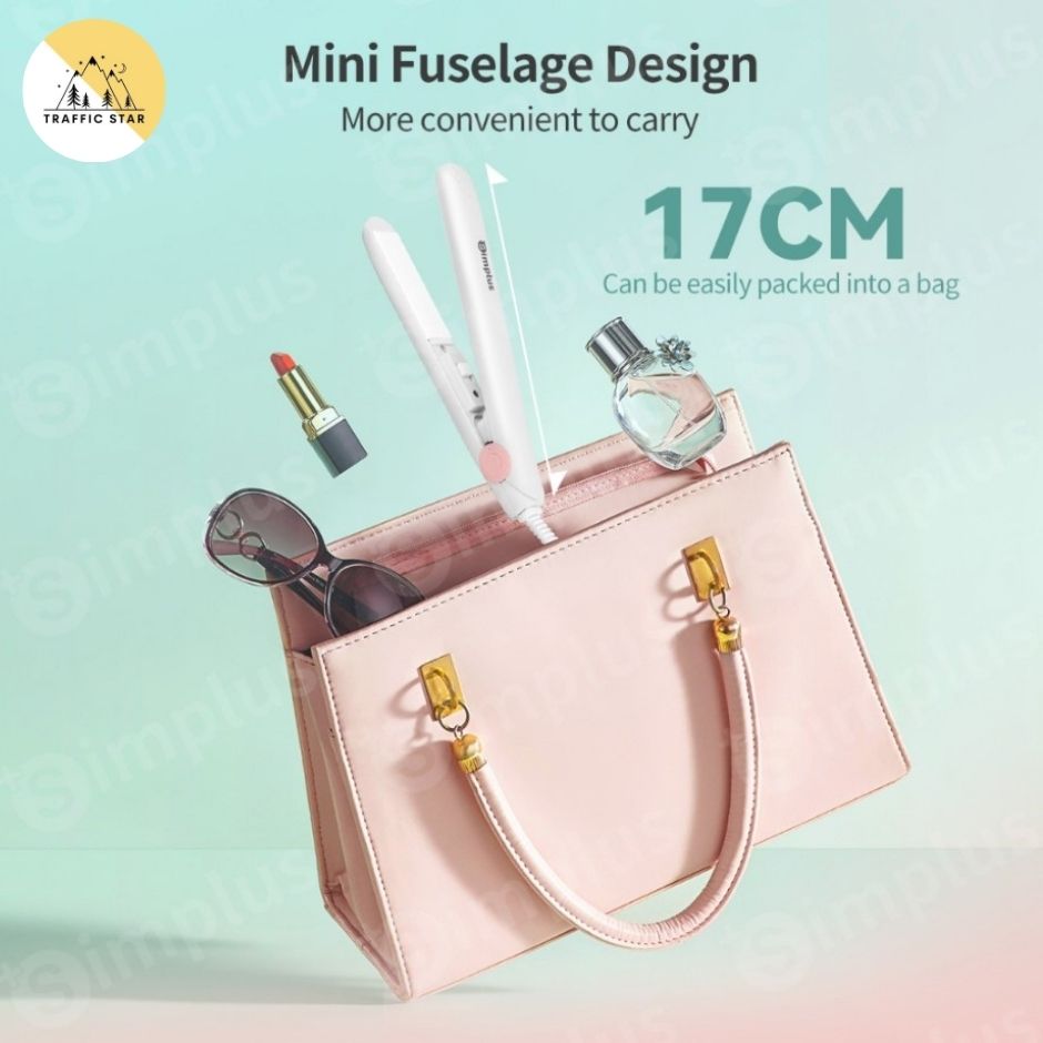 Simplus Mini hair Straightener Easy Carry 17cm