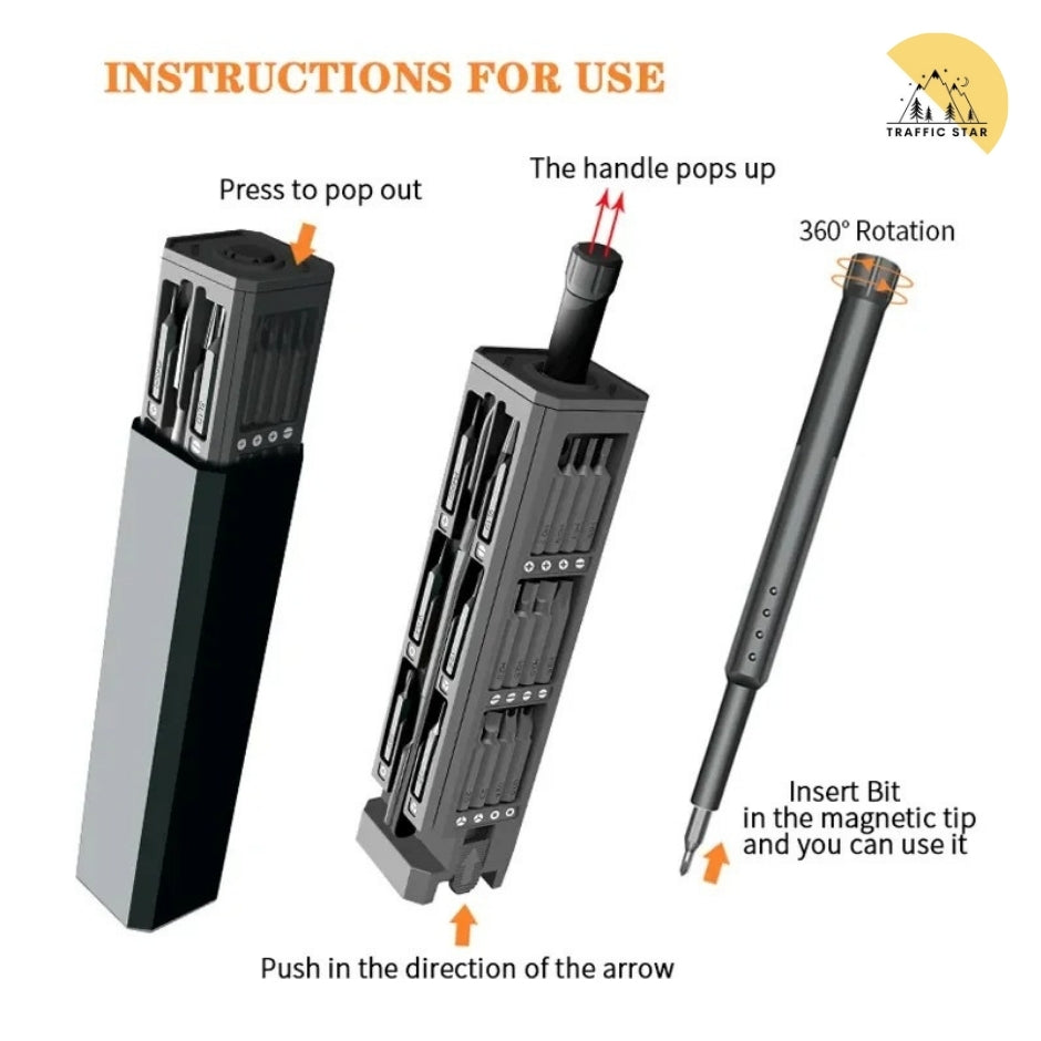 46in1 Precision Magnetic Screwdriver Set