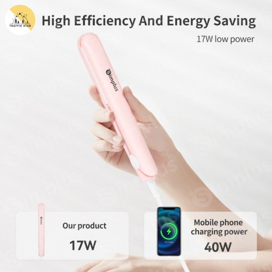 Simplus Mini hair Straightener Easy Carry 17cm