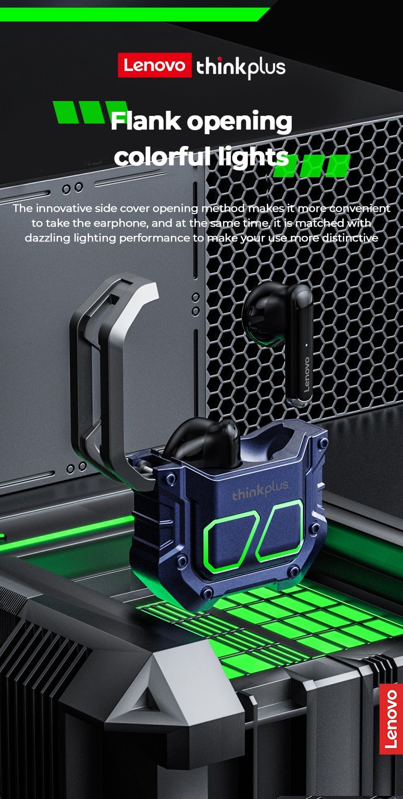 Lenovo Thinkplus XT81 TWS Gamer Waterproof Noise Reduction With Microphone Sports Earbuds
