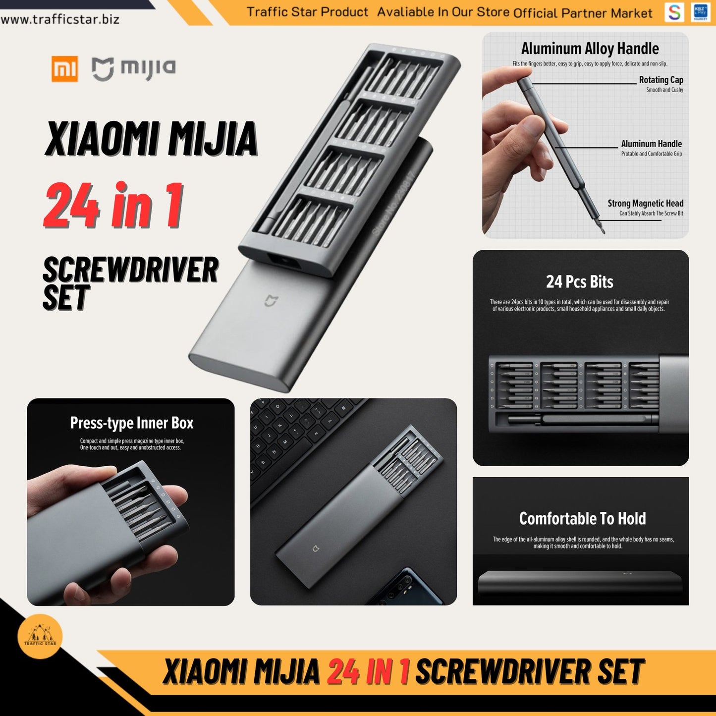 Xiaomi Mijia Screwdriver Kit 24 Precision Magnetic Bits