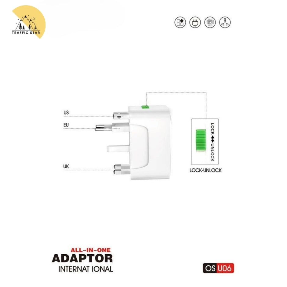 ONESAM International Adapter Universal Travel Adapter (OS-U06)