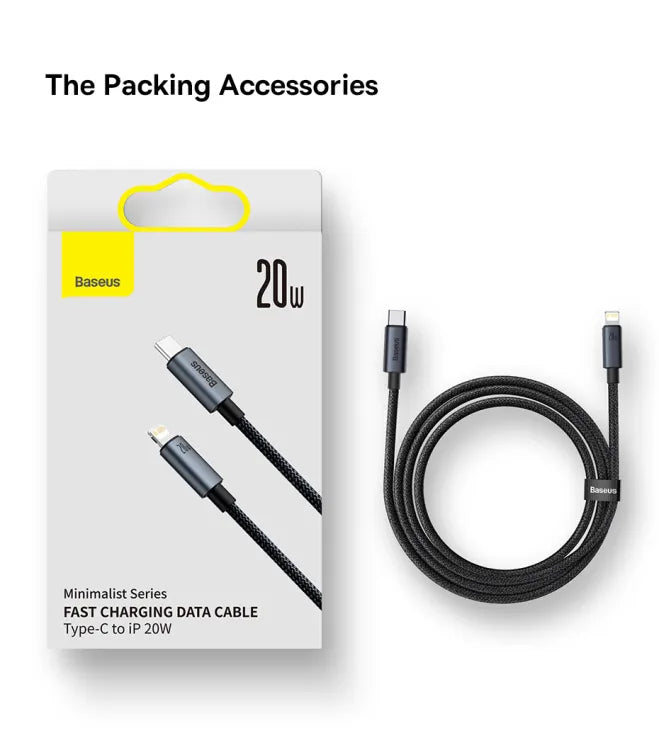Baseus PD20W Type-C to Lightning Fast Charging Cable