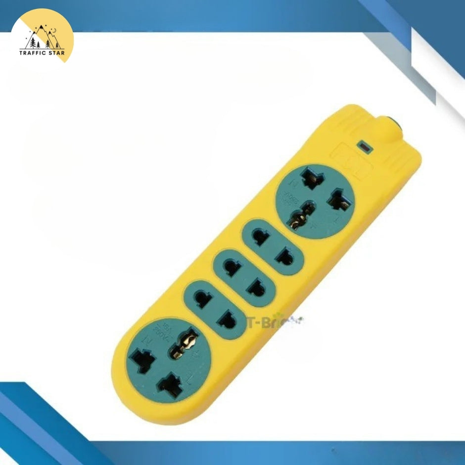 PCL brand Extension plug, 5-socket power plug, no wire, hard to break, durable