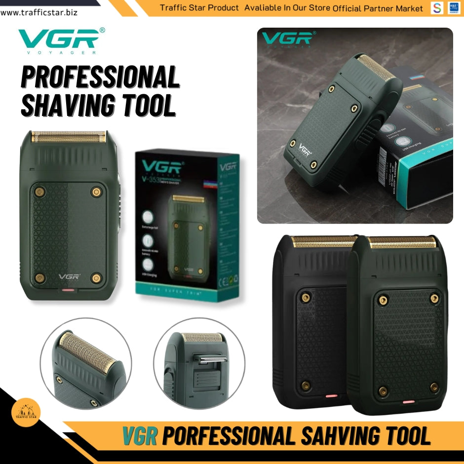 VGR V-353 Shaver Professional Shaving Tool Rechargeable Electric Razor Portable Beard Trimmer