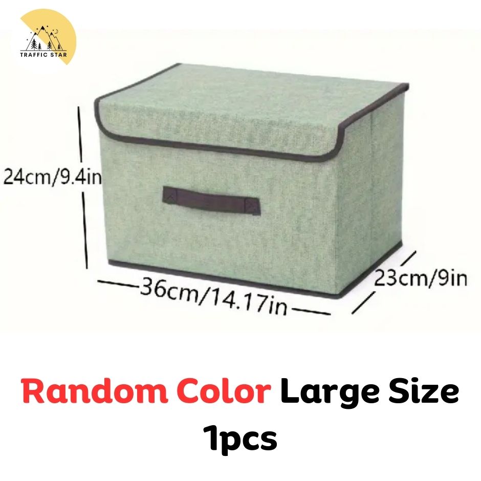 Large Capacity Storage Box With Lid Space Saving Storage And Organizer