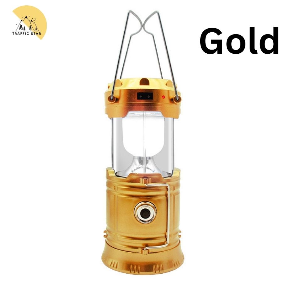 LED Lantern Flashlight Solar Portable Rechargeable Camping Lantern