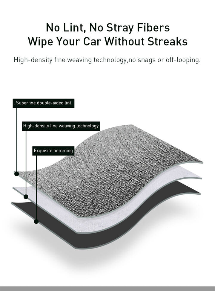 Baseus, Microfiber Car Wash Towel, Absorbent Car Wash Towel 40x80cm