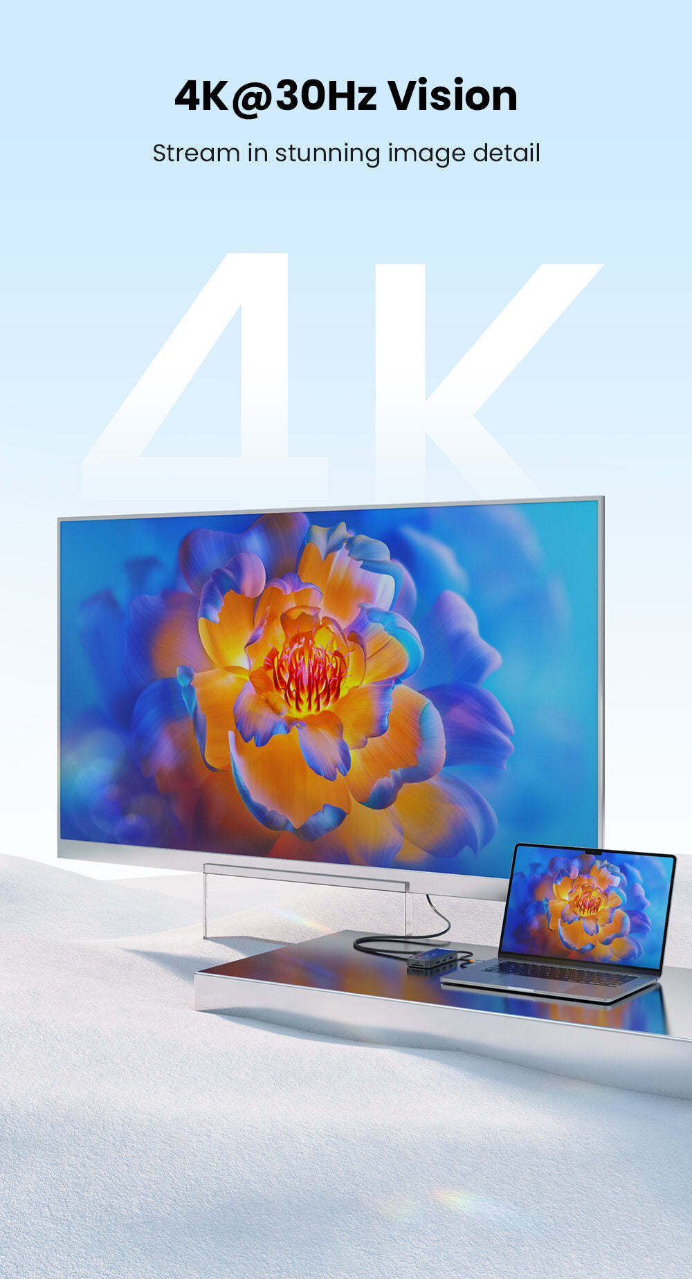 ASOMETECH 10in1 USB 3.1 Type-C Hub HDMI VGA RJ45