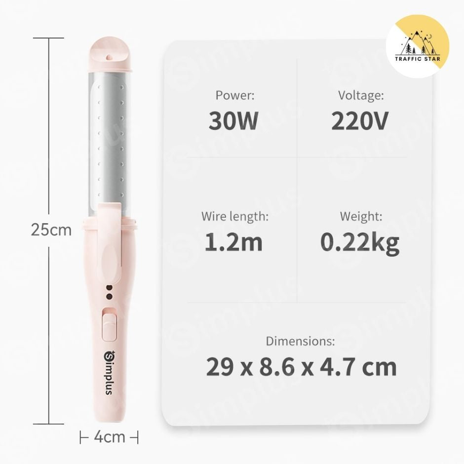 Simplus 2 In 1 Mini Hair Curler/Hair Straightener