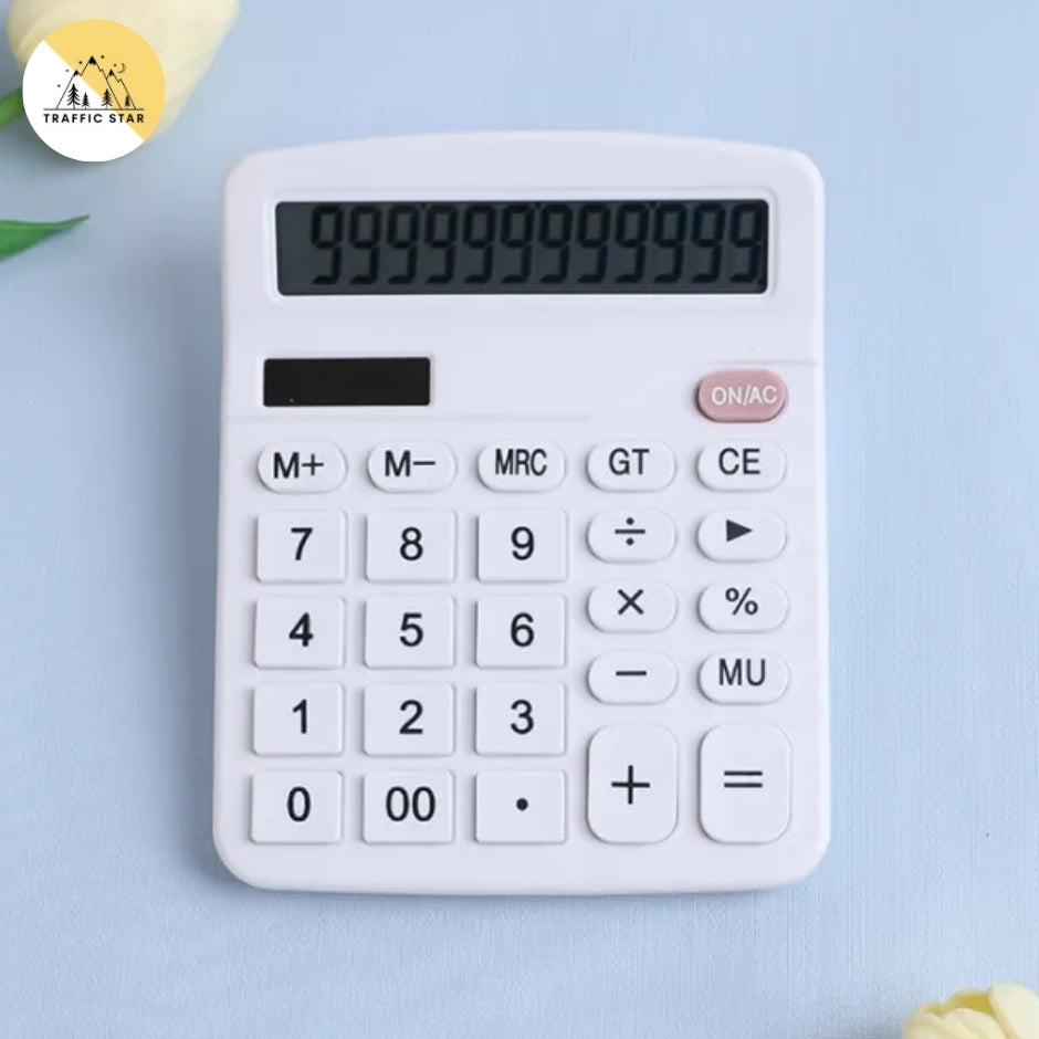 High Quality Dexin 12 Digits Electronic Calculator Solar + Battery