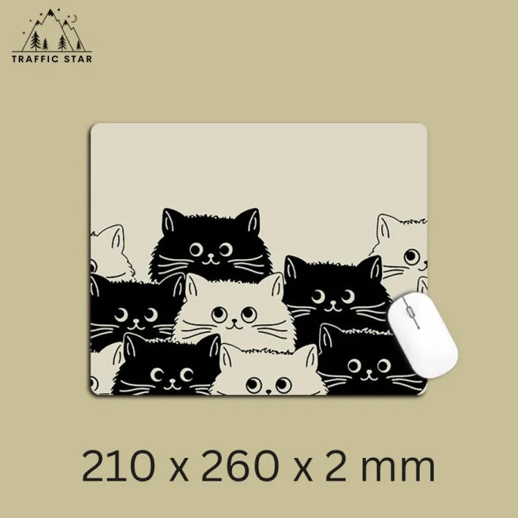 Cat Design Office Mousepad