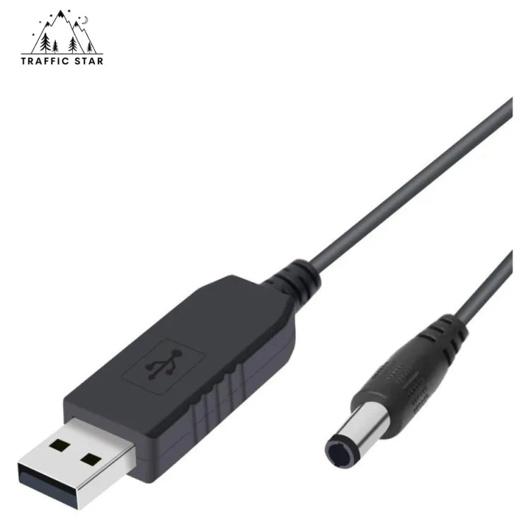 5V to 12V Converter Router to Power bank Cable (Router များကို ပါဝါဘန့်ဖြင့်ချိတ်ရာတွင်သုံးသော 5V to 12V converter cable ကြိုး)
