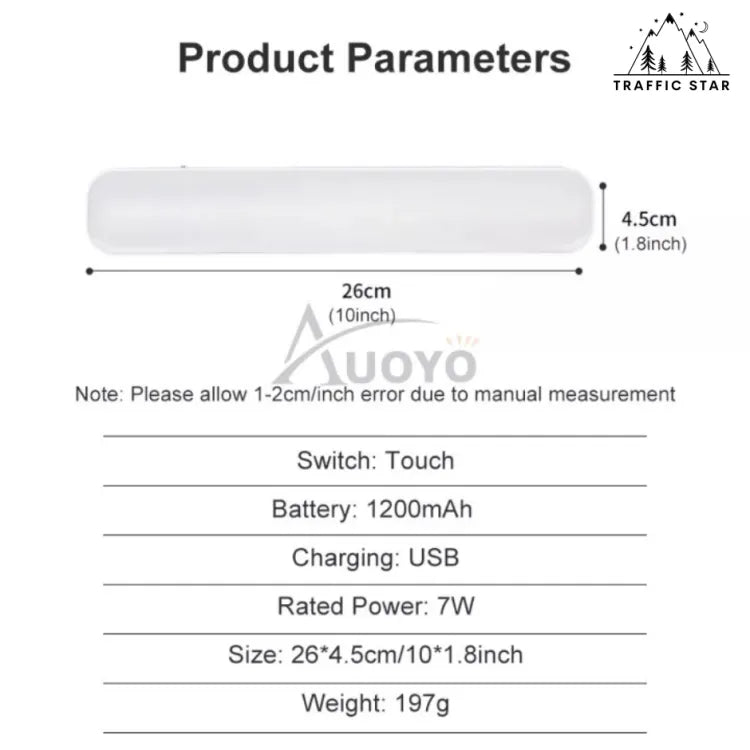 Auoyo Desk Lamp USB Table Lamp LED Light Computer Magnetic Office Study Reading Light Rechargeable For Bedroom