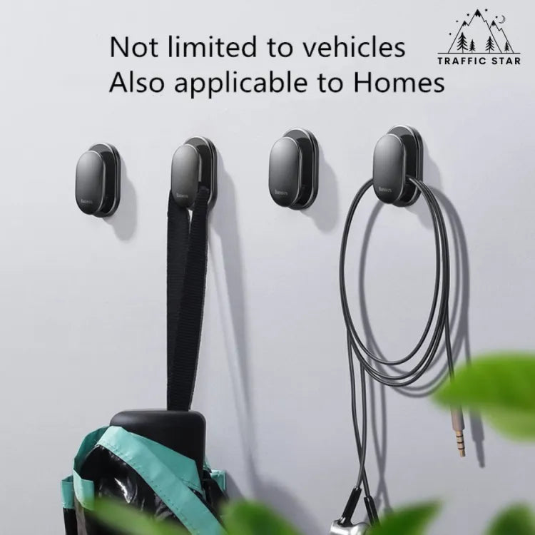 Baseus Mini Car Phone Holder Wall Holder Strong Adsorption Hook For Home Office Car 4pcs