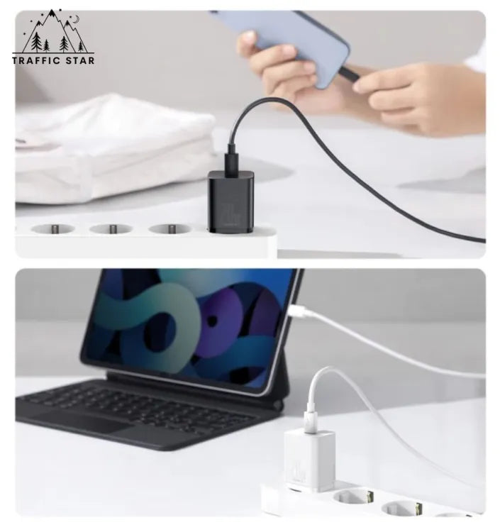 Baseus 20W PD Super Si USB C Charger For iPhone 13 12 Pro Max Support QC3.0 Fast Charging Portable