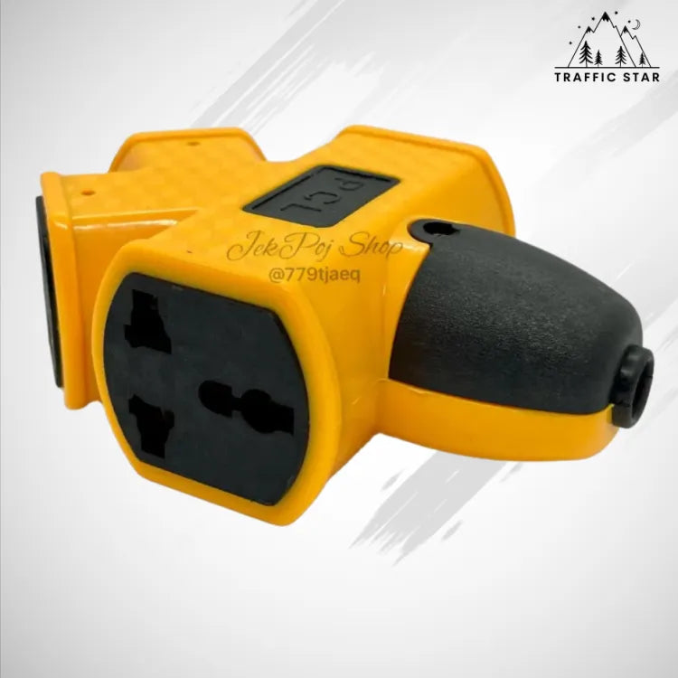 4 Way Female Plug, 4-Way Field Plug, XG-2014 Power Strip, Splitter Plug, 4-Way Rubber Plug