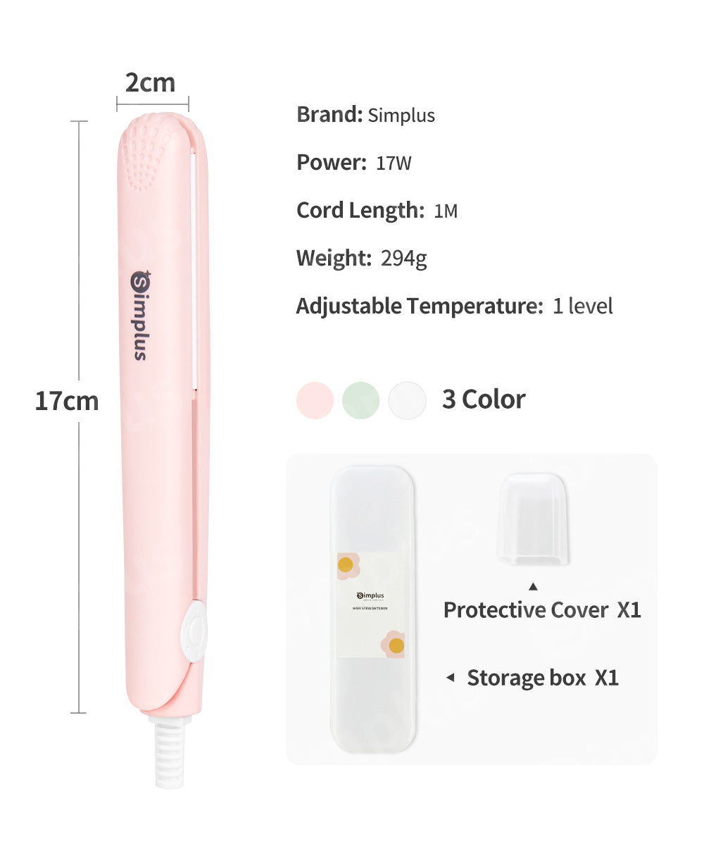Simplus Mini hair Straightener Easy Carry 17cm