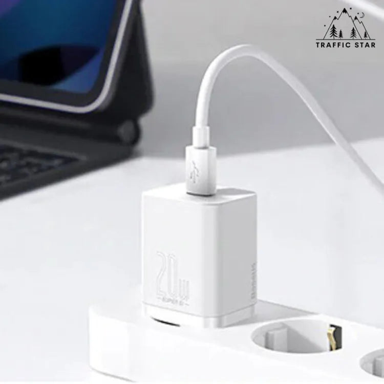 Baseus 20W PD Super Si USB C Charger For iPhone 13 12 Pro Max Support QC3.0 Fast Charging Portable