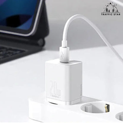 Baseus 20W PD Super Si USB C Charger For iPhone 13 12 Pro Max Support QC3.0 Fast Charging Portable
