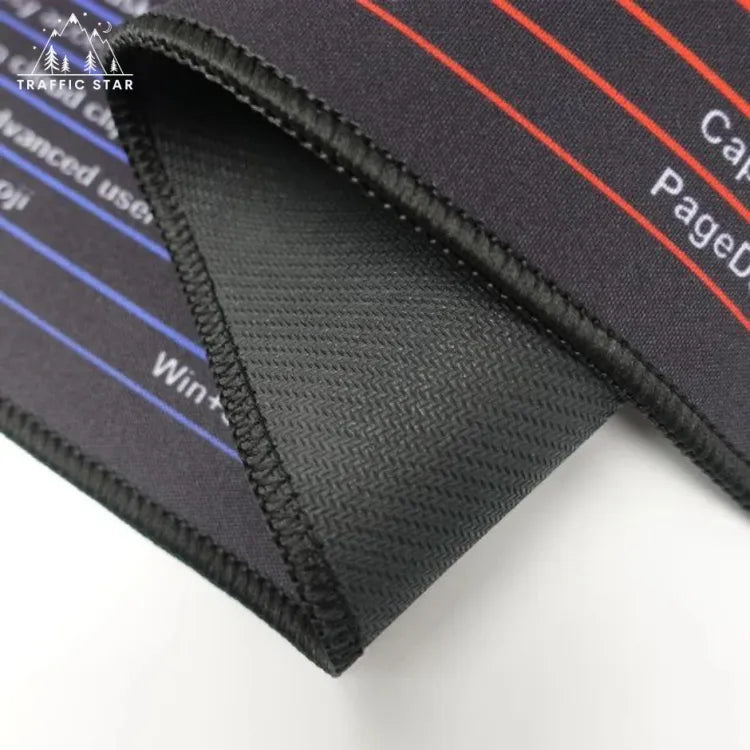 Large Mousepad with Shortcut Labels 800x300x3mm, 800x300x2mm