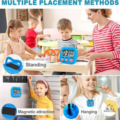 Mini Digital Clock, Student Multifunctional Manual Electronic Timer