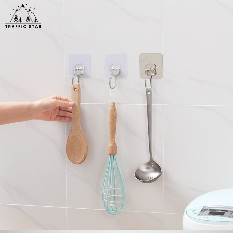 Wall Mount Sticker Hook 7cm (နံရံကပ်စတစ်ကာချိတ်)