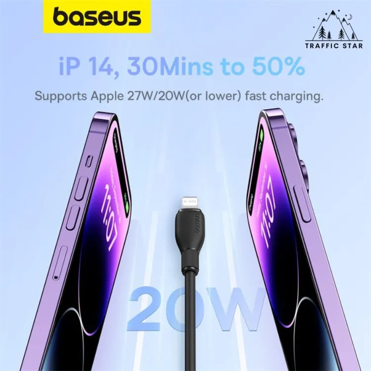Baseus Fast Charging Cable 20W Type C to Lightning 1.2m/2m 480Mbps Data Cable ios