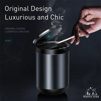 Baseus LED Car Ashtray Alloy Car Storage Organizer