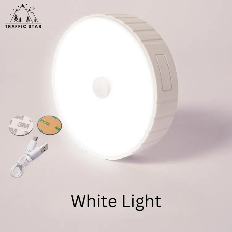 2023 New Model High Quality LED Circle Light Human Body Sensor Rechargeable Intelligent USB Night Light (Sensor မီးဝိုင်းပုံစံသစ် အရည်အသွေးမြင့် ကော်အထူသား)