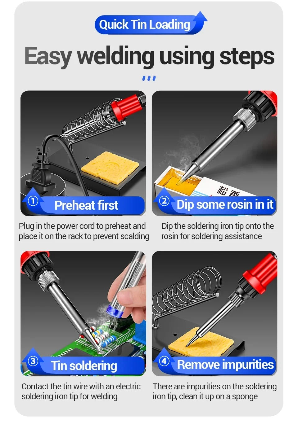 ANENG SL105 Digital Soldering Iron 110V 240V Electric Fast Welding Equipment US/EU Plug SOLDER Iron Heating Repair Tool