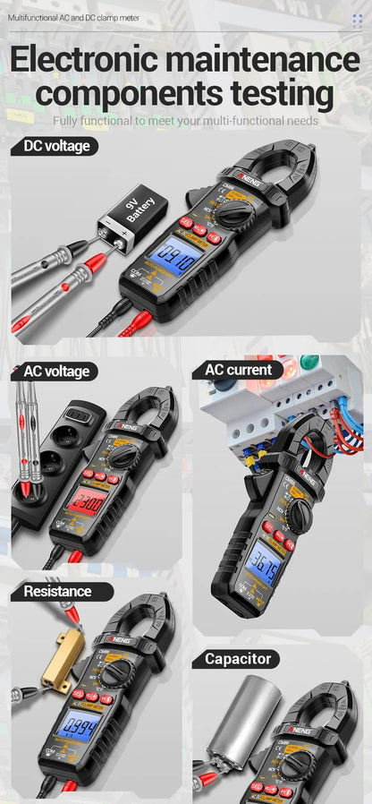 ANENG CM86 Clamp Meter 600A AC/DC Voltage Diode Digital Multimeter NCV Voltage Detection Professional Electrician Tools