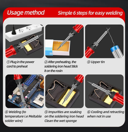 Aneng Electric Soldering Iron SL104 110V/220V, Adjustable Temperature Welding Pen