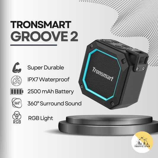 Tronsmart Groove 2 Wireless Speaker IPX7 Waterproof RGB 10W