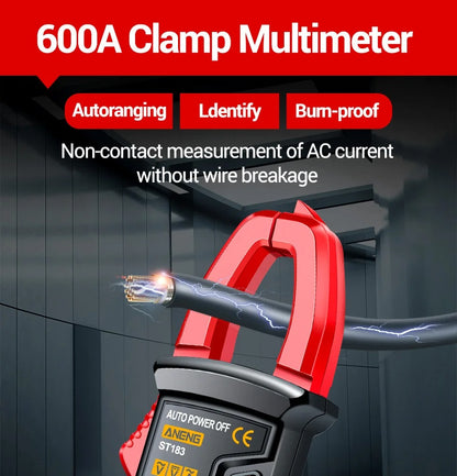 ANENG ST183 Digital Multimeter AC Current 6000 Counts True RMS DC/AC Voltage Tester Hz Capacitance NCV Ohm Test