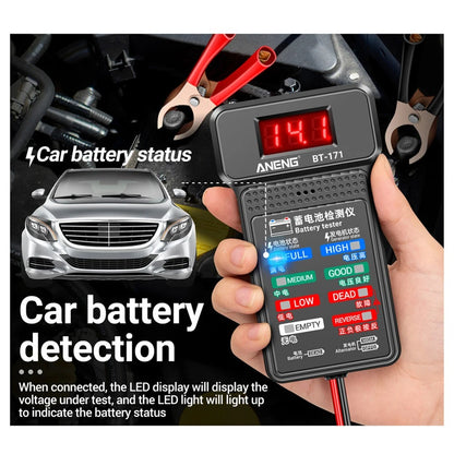 Battery Tester Monitor BT-171 Status Indicator Internal Resistance Capacity 12V Car Detector