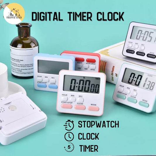 Stopwatch Digital Timer Egg Timer Kitchen Timer Electronic Alarm Clock