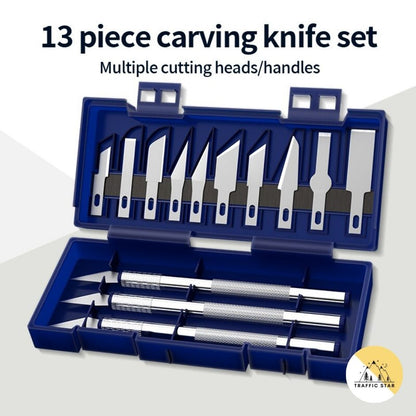 13 pcs Metal Craving Cutting Pen Hand Tool DIY Precision Repair Tool