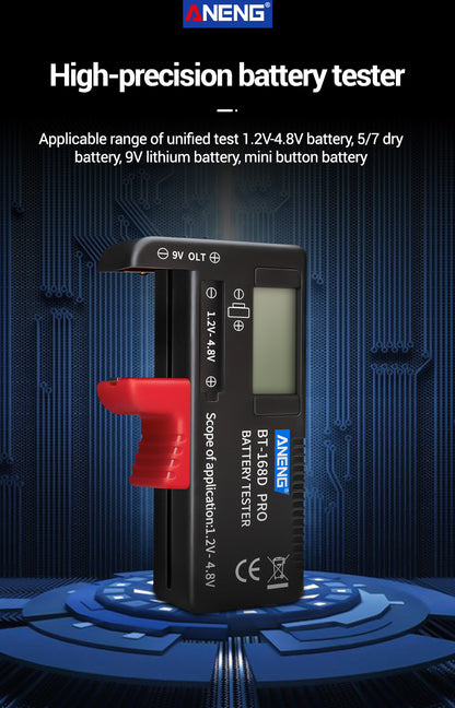 Battery Tester BT-168 Pro Digital Display Battery Meter 1.2-4.8V