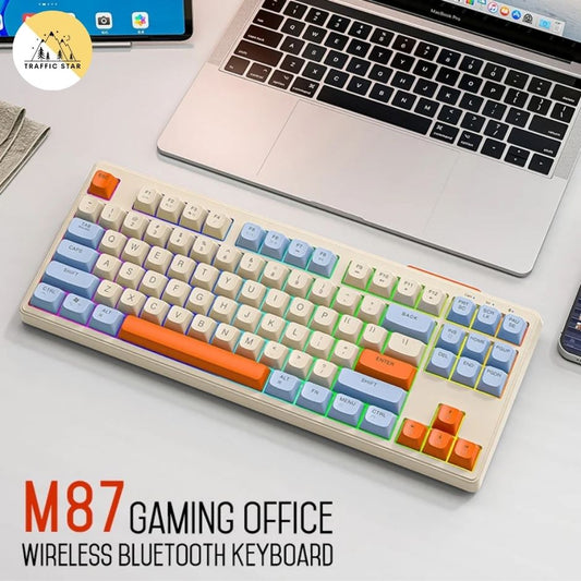 M87 Wireless Membrane Keyboard 87 Keys With Backlit