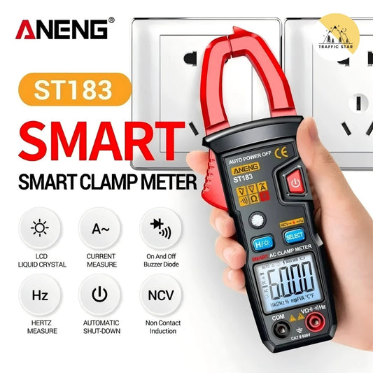 ANENG ST183 Digital Multimeter AC Current 6000 Counts True RMS DC/AC Voltage Tester Hz Capacitance NCV Ohm Test