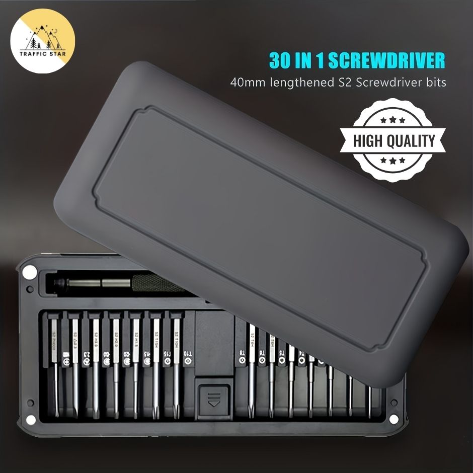Multifunctional 30 in 1 precision screwdriver set Extended S2 screwdriver bit