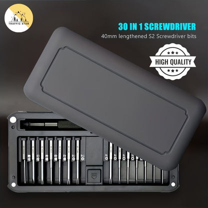 Multifunctional 30 in 1 precision screwdriver set Extended S2 screwdriver bit