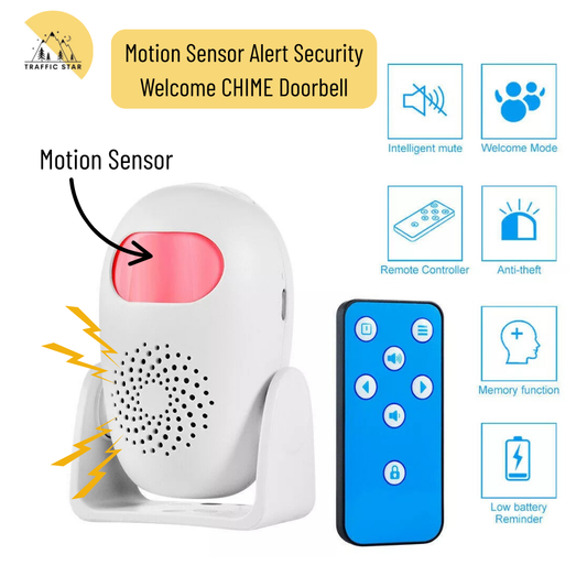 Wireless Entry Doorbell Welcome Motion Sensor Detector Gate Chime Alert Security