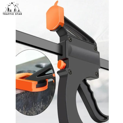 Adjustable manual clamp for woodworking, 4 inch clip, quick release, f clamp DIY Woodworking Tool