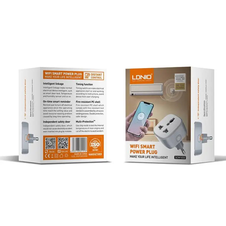 LDNIO Smart Socket With Switch Wifi Remote Control Universal Travel Adapter